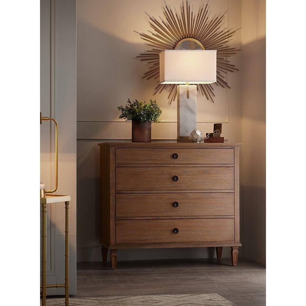 Victoria Light Natural Gray Farmhouse Small Dresser