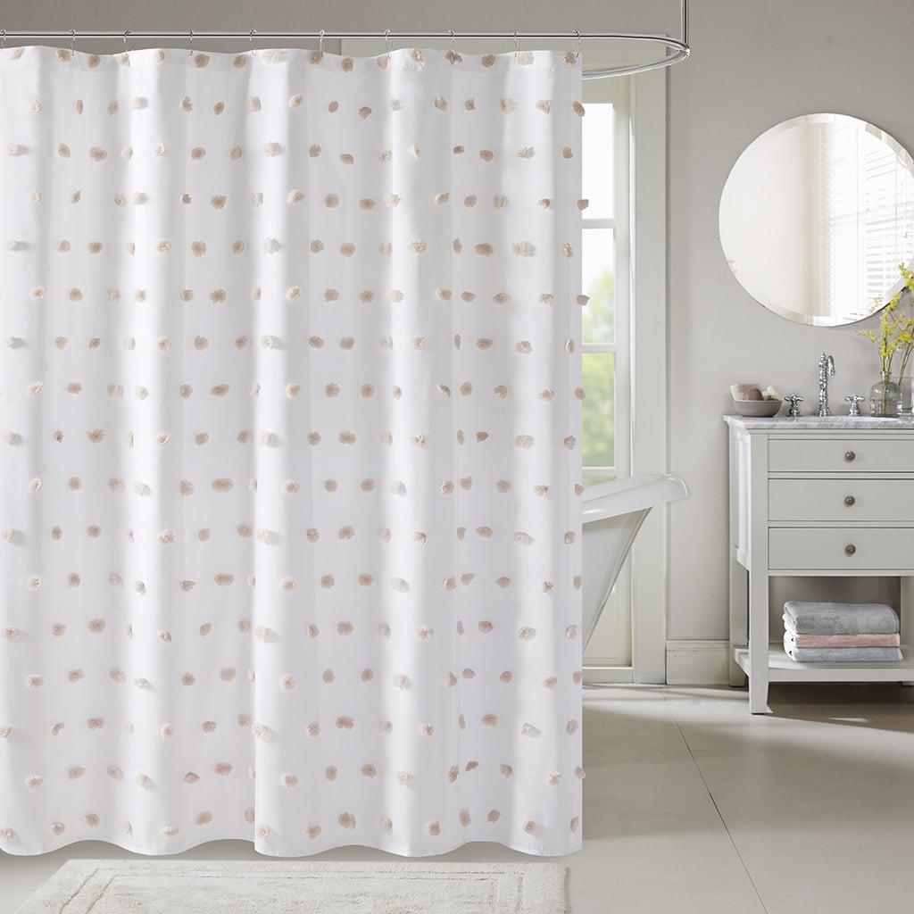 Madison Park Polka Dots Single Shower Curtain