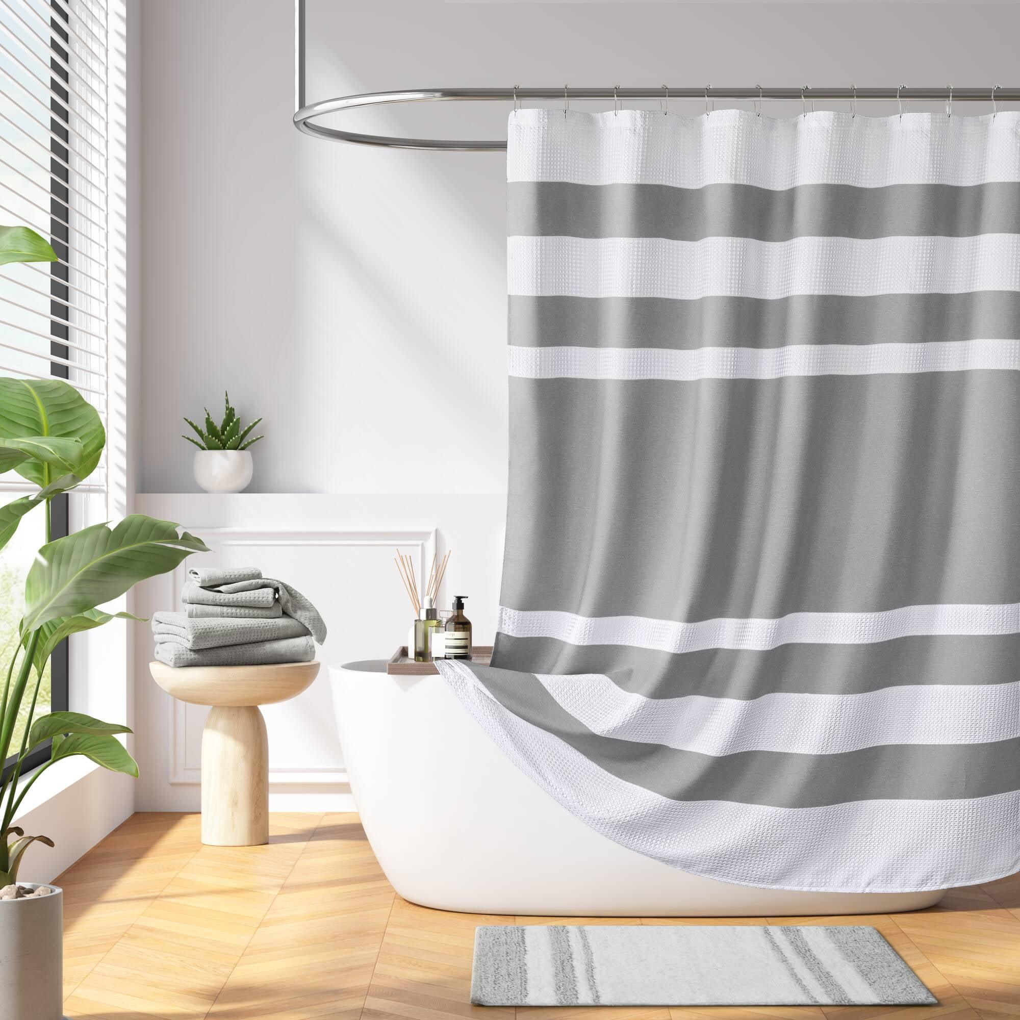 Striped Single Shower Curtain