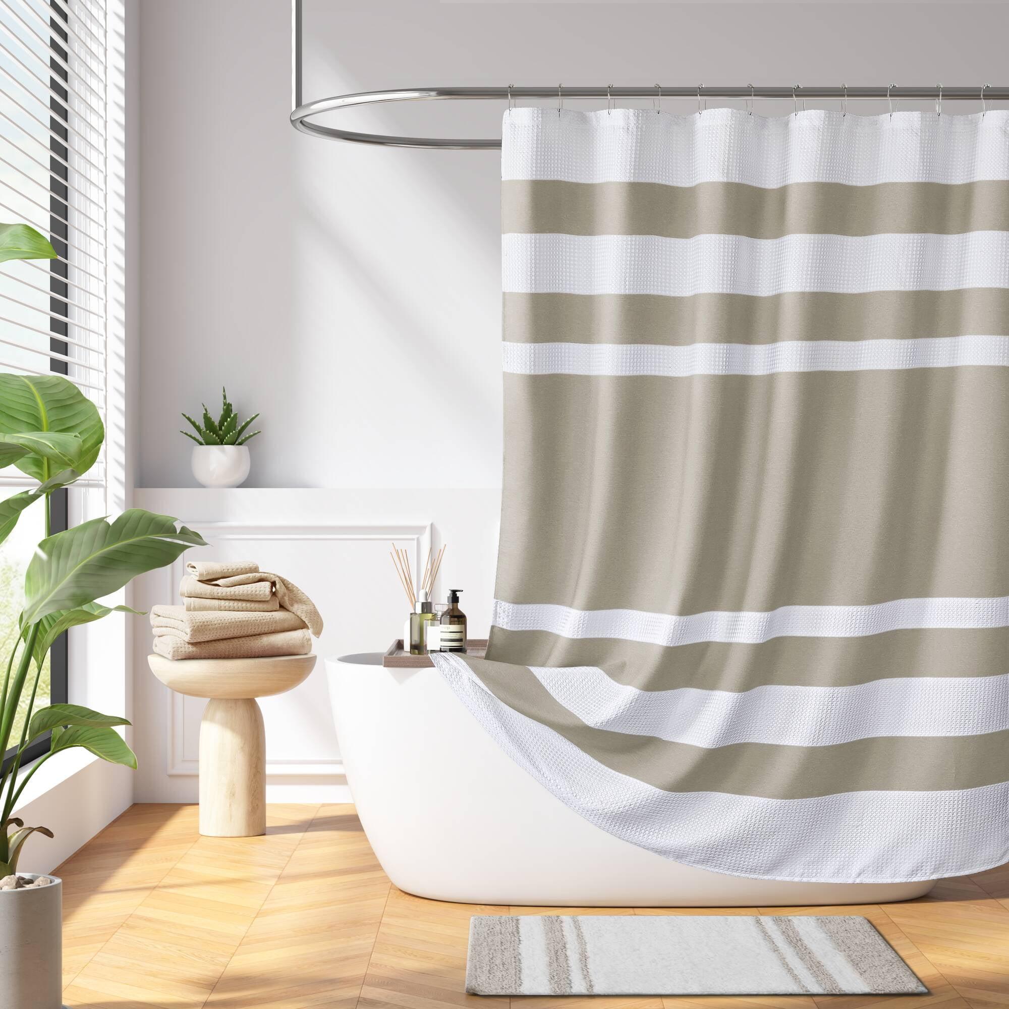 Striped Single Shower Curtain