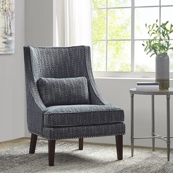 Madison Park Transitional Chase Accent Chair with Navy Finish MP100-0933