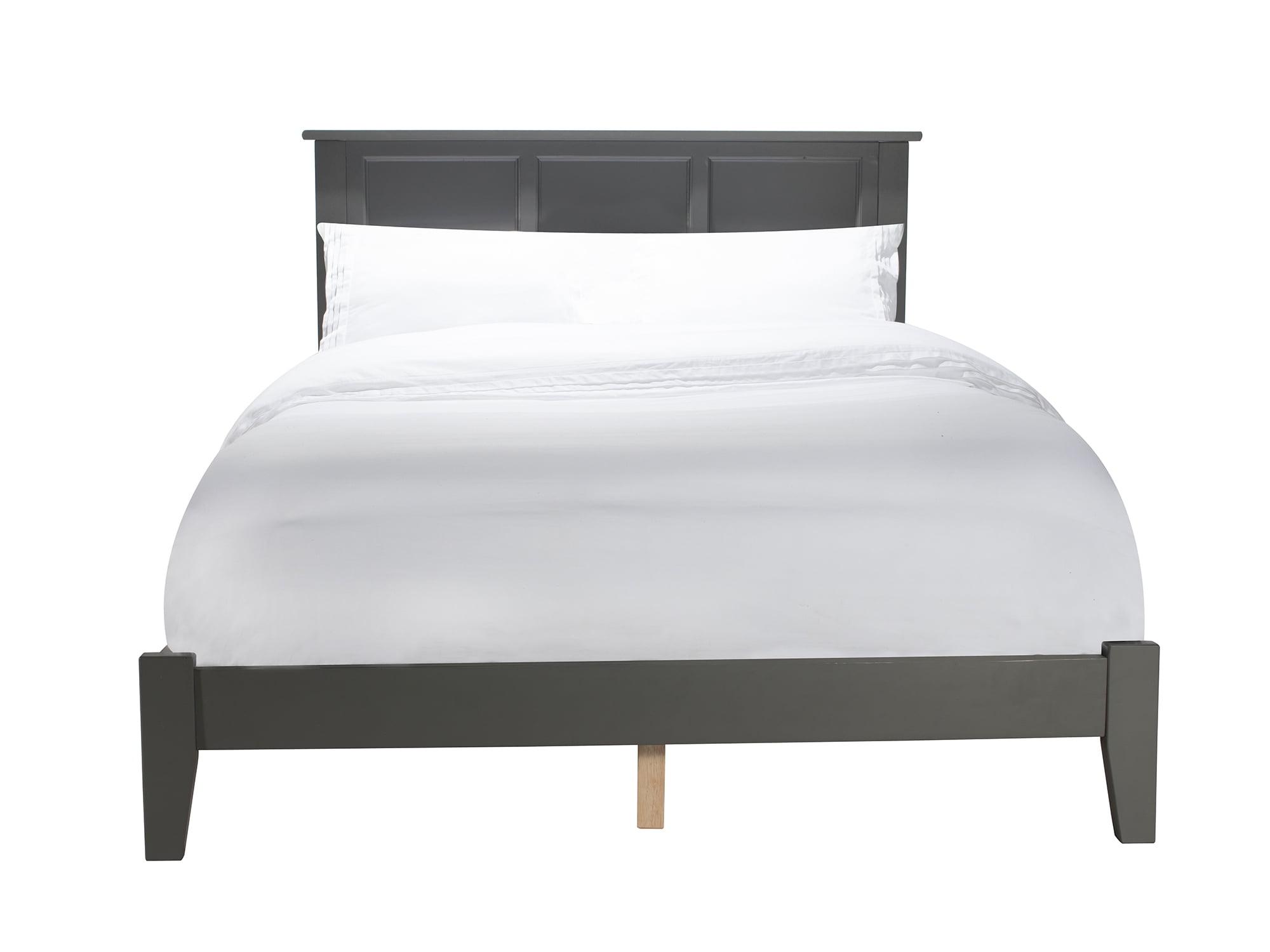 Madison King-Sized Grey Upholstered Wooden Bed with Storage Drawers