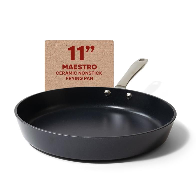 Alva Maestro Ceramic Nonstick Frying Pan Skillet Non Toxic Omelette Pan Kitchen Cookware PFAS, PFOA & PFTE Free, for Cooking Pan Set, Induction Safe, Add to Your Pots and Pans Set Cookware