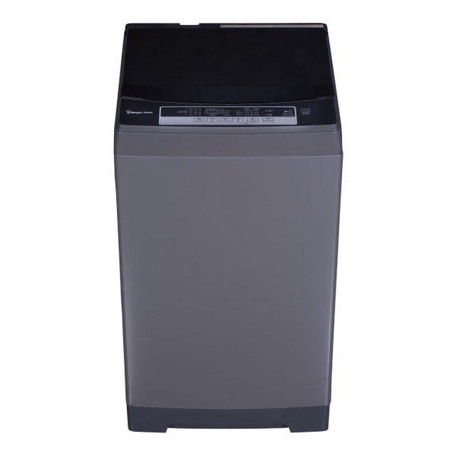 Magic Chef Portable Compact Top Load Washer with 6 Fully Automatic Wash Cycles and Water Pump Filtration for Laundry Use, Silver