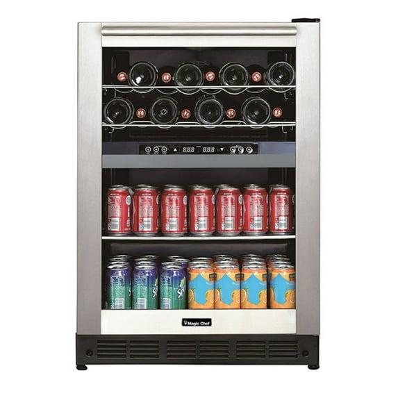Magic Chef Magic Chef Dual Zone 23.4'' 44 Bottle with Reversible Door