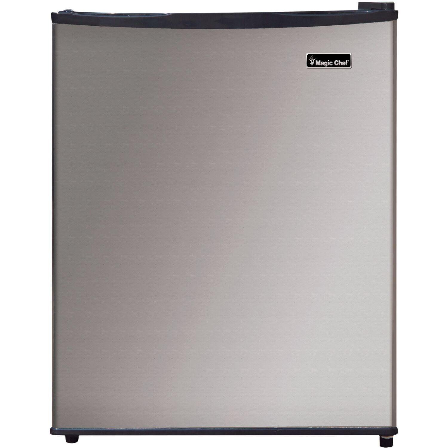 Magic Chef Energy Star 2.4 Cu. ft. 18.5" W Mini Fridge, Stainless Steel Door