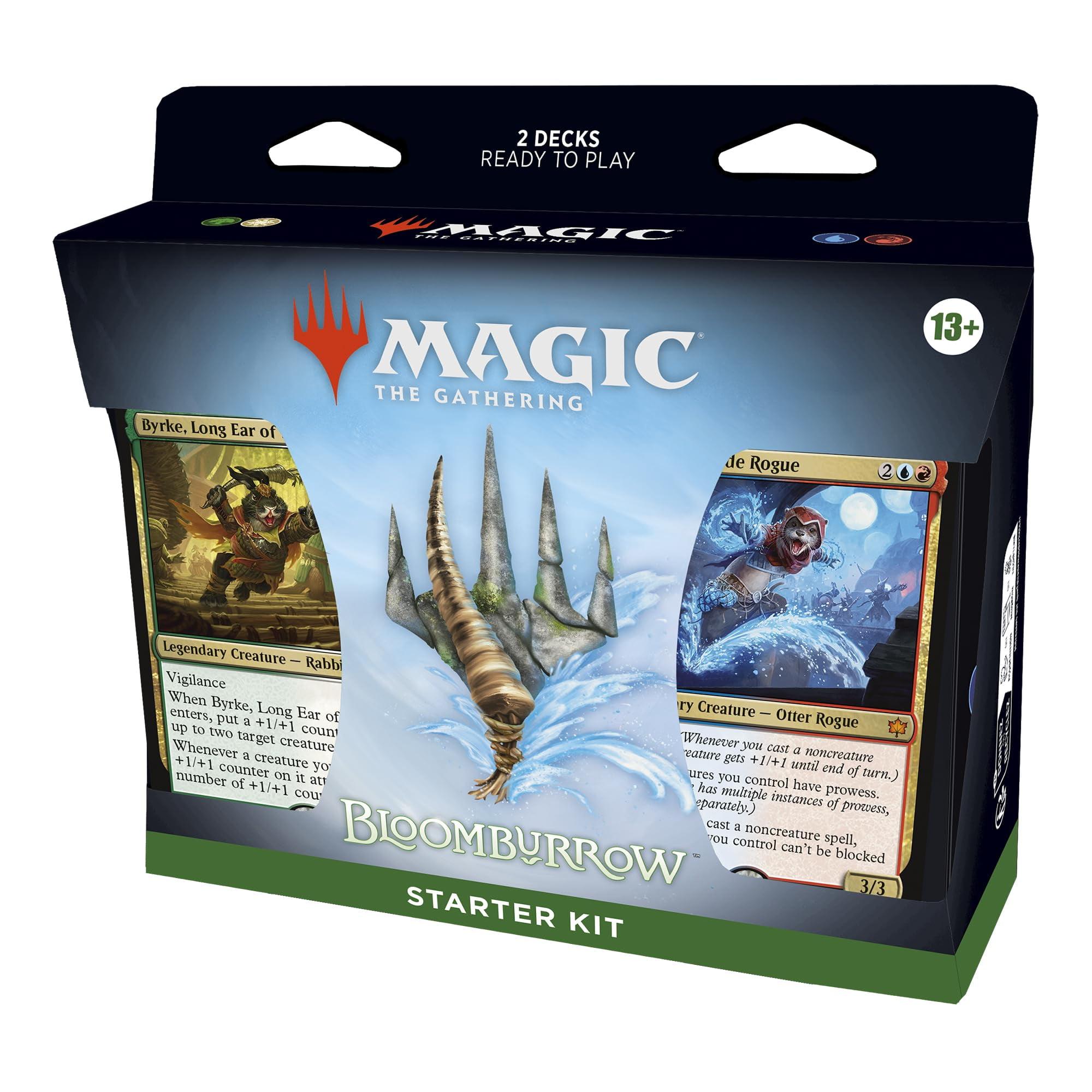 Magic: The Gathering - Bloomburrow Starter Kit | Learn to Play Magic with 2 Bloomburrow-Themed Decks | 2 Player Collectible Card Game for Ages 13+ C65