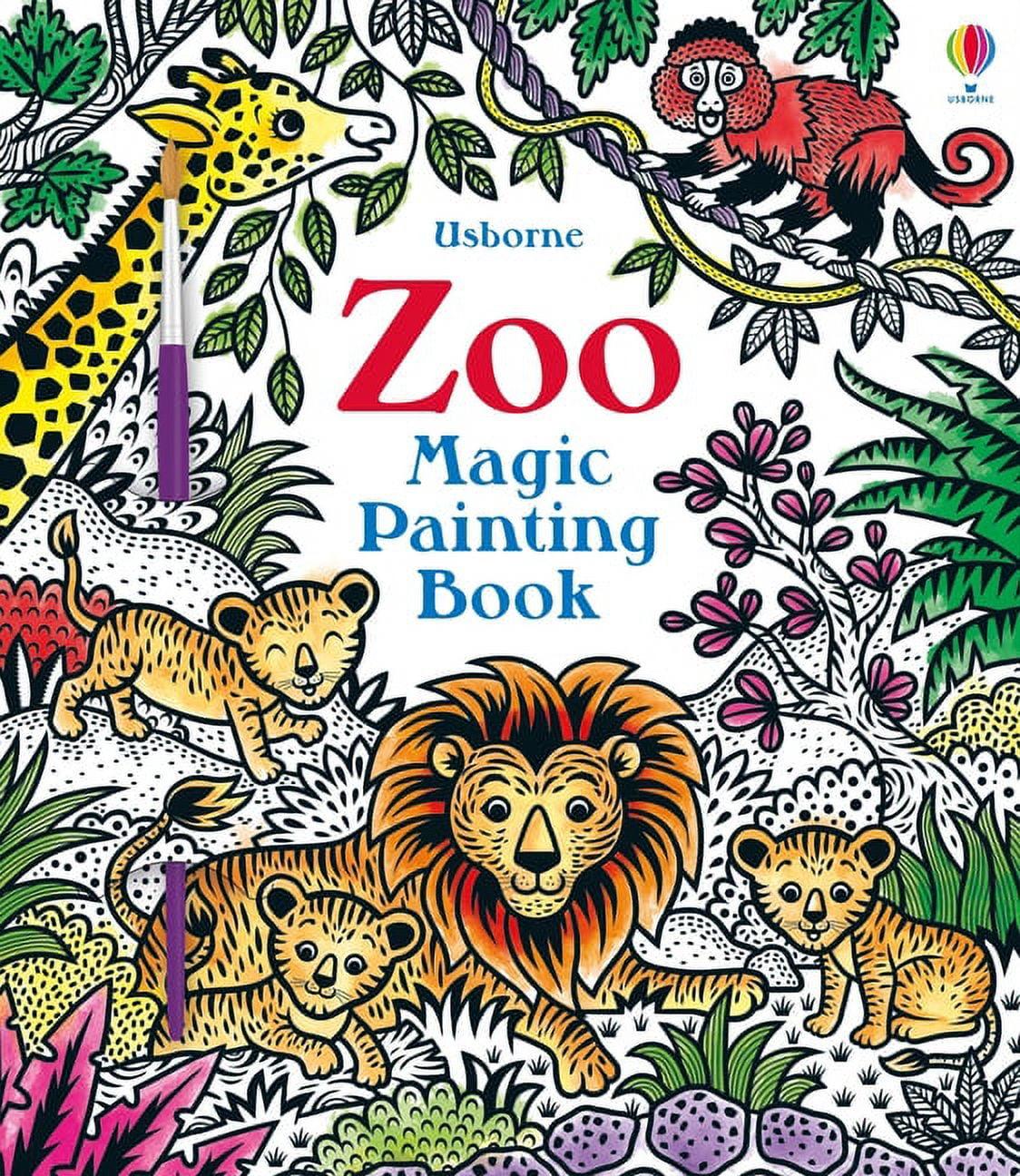 Zoo Magic Painting Book - (Magic Painting Books) by Sam Taplin (Paperback)