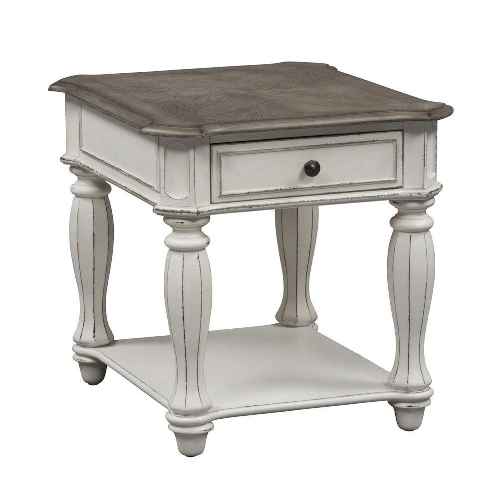 Magnolia Manor White 3 Piece Set (1-Cocktail 2-End Tables)