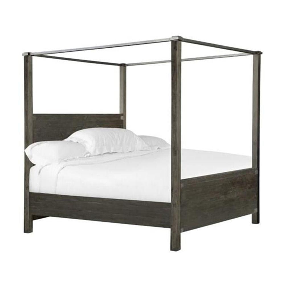 Magnussen Abington King Poster Bed in Weathered Charcoal