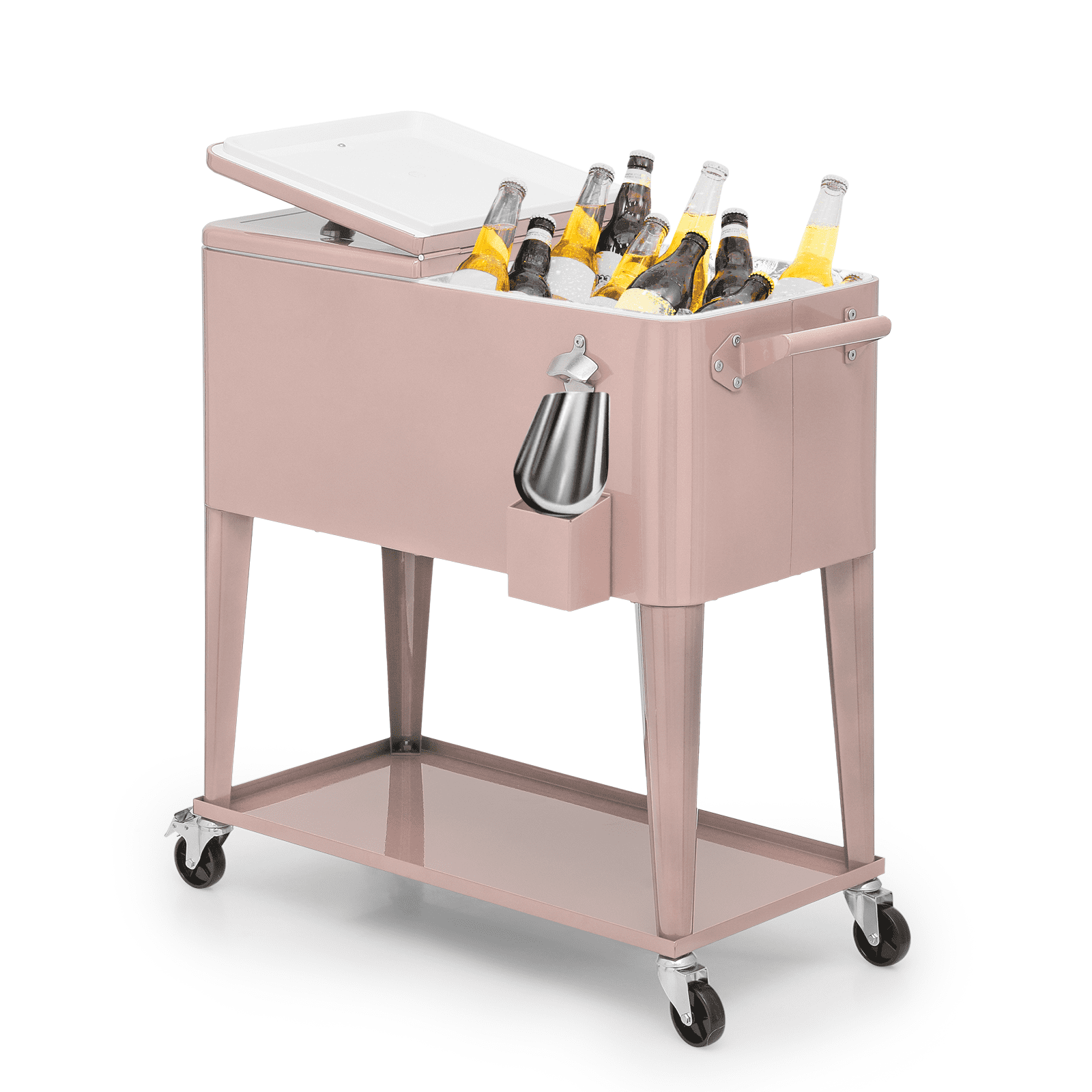 Permasteel 80-Qt Classic Outdoor Patio Cooler On Wheels