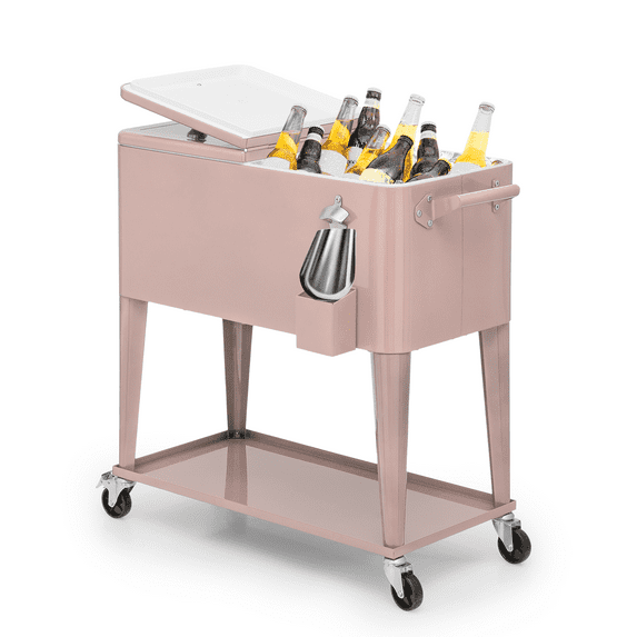 Permasteel 80-Qt Classic Outdoor Patio Cooler On Wheels