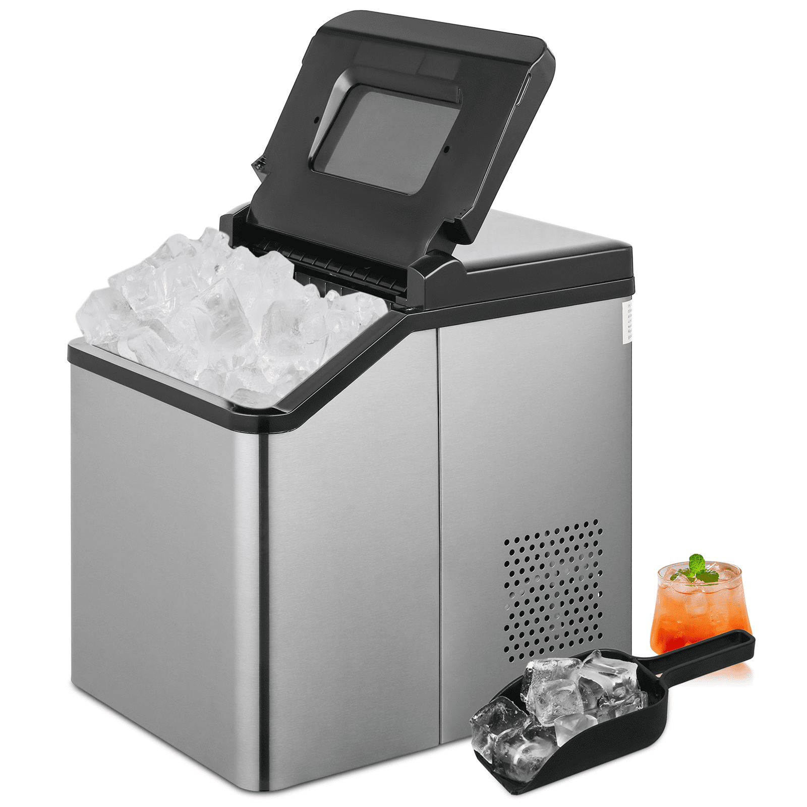 Bring Home Furniture Bring Home Furniture 33 Lb. Daily Production Cube Clear Ice Portable Ice Maker