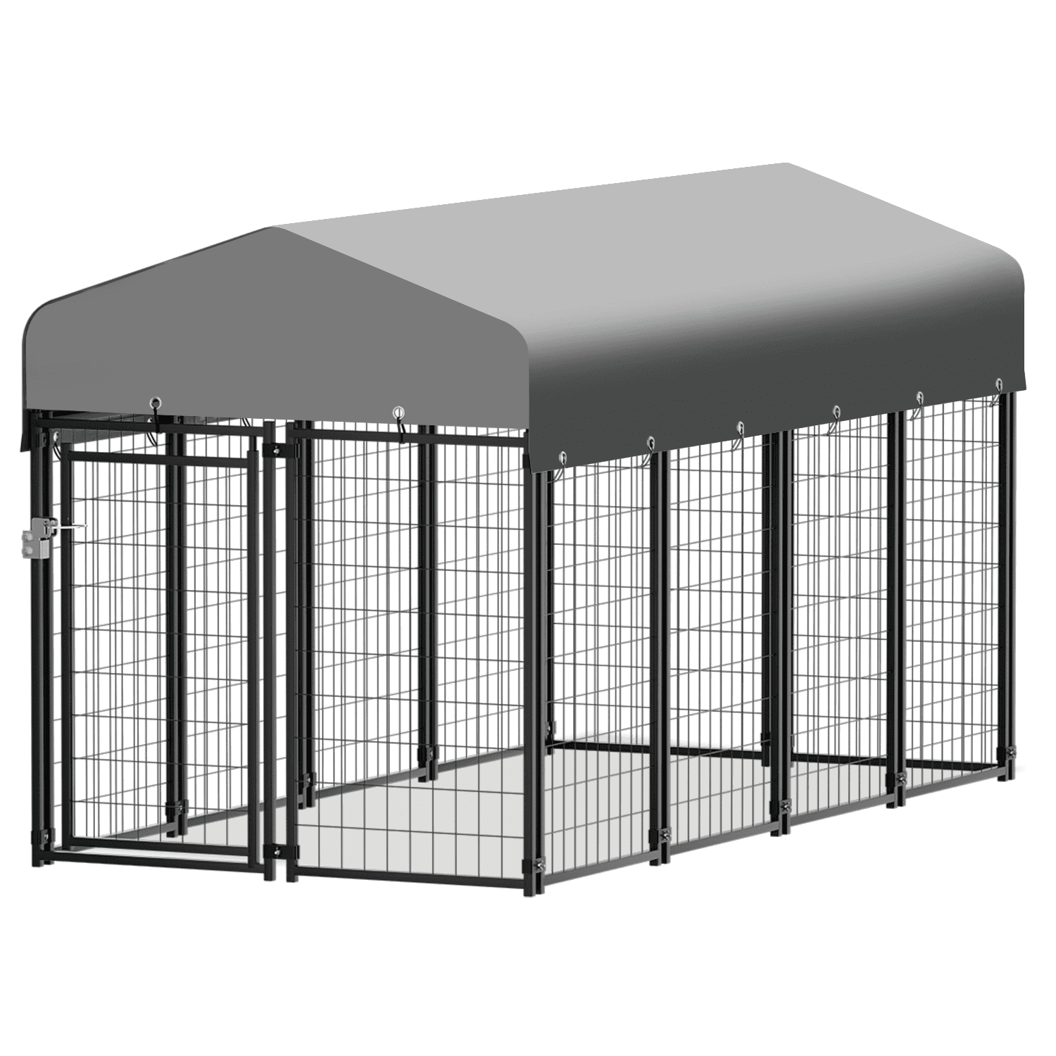 Outdoor 12 Panel Dog Kennel Metal Pet Exercise Pen with Waterproof Cover