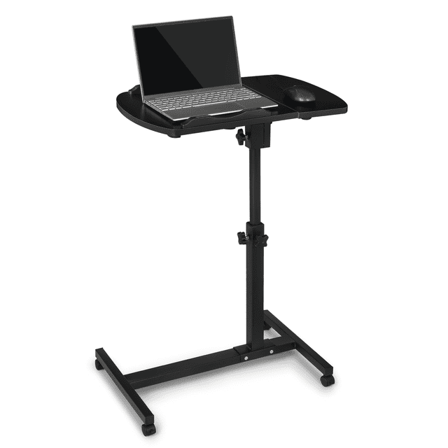 Bring Home Furniture Lifting Computer Desk, Multifunctional Standing Table, Laptop Cart with Mouse Pad for Small Spaces
