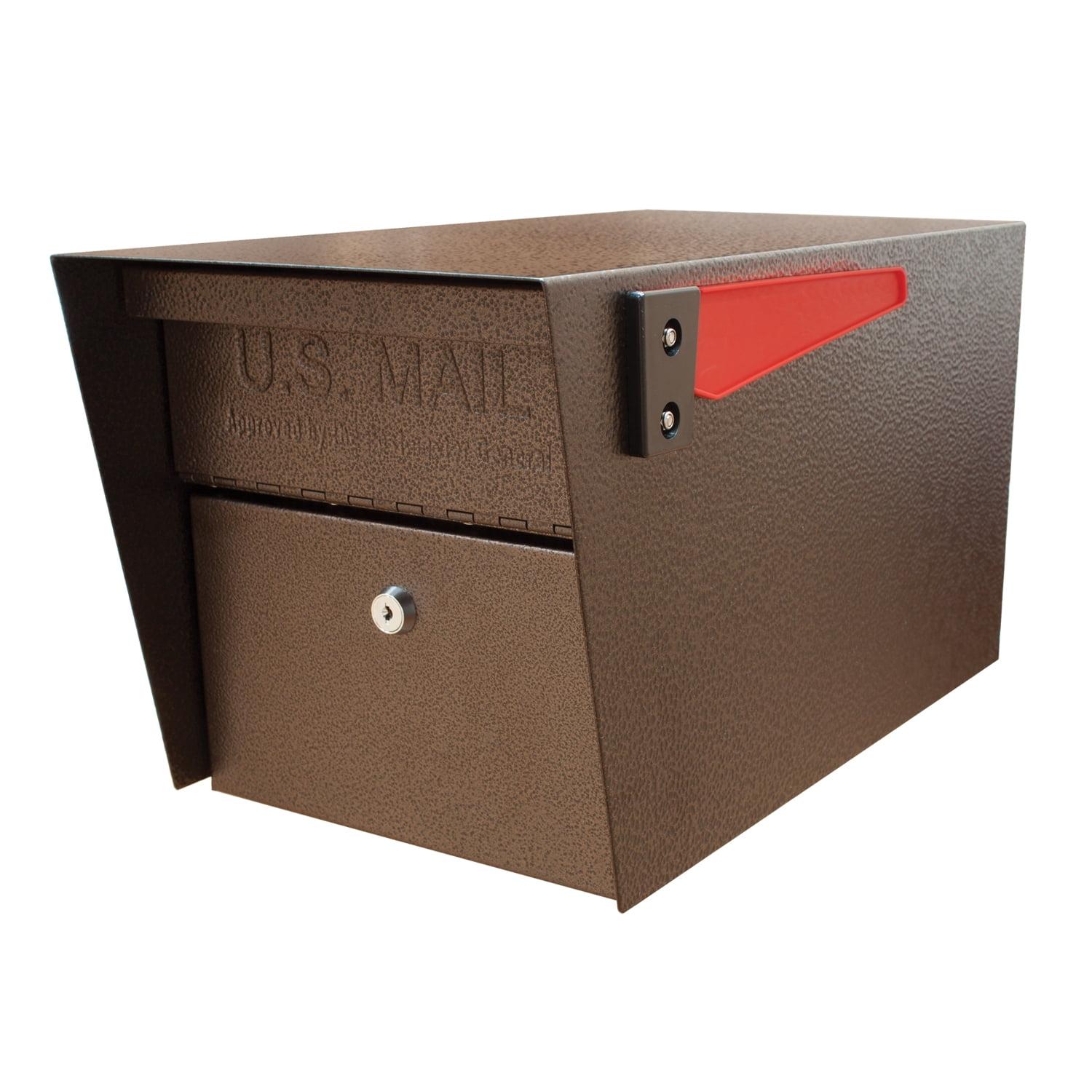 Mail Manager Locking Security Post Mounted Mailbox