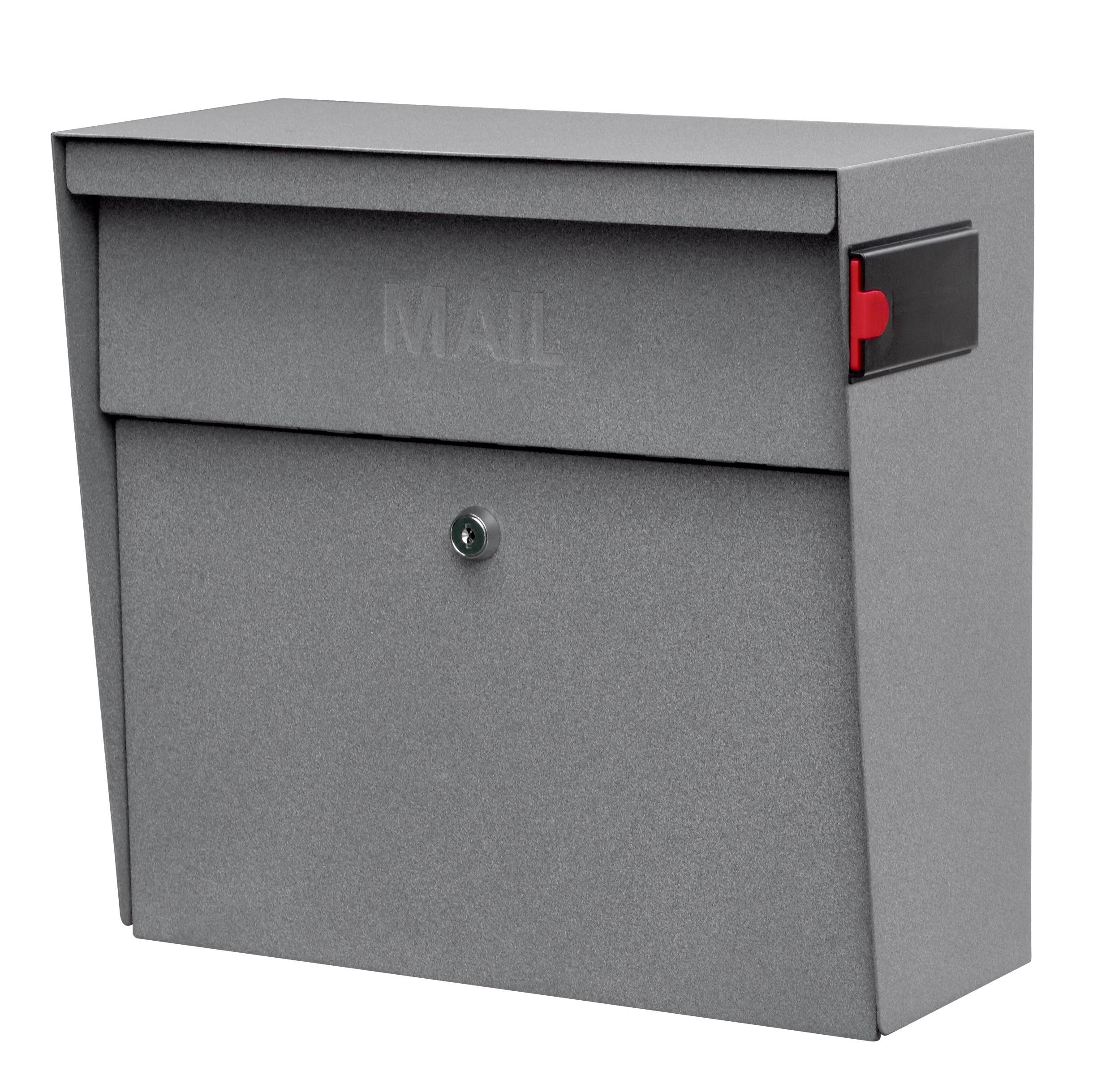 Granite Medium Lockable Steel Wall Mount Mailbox