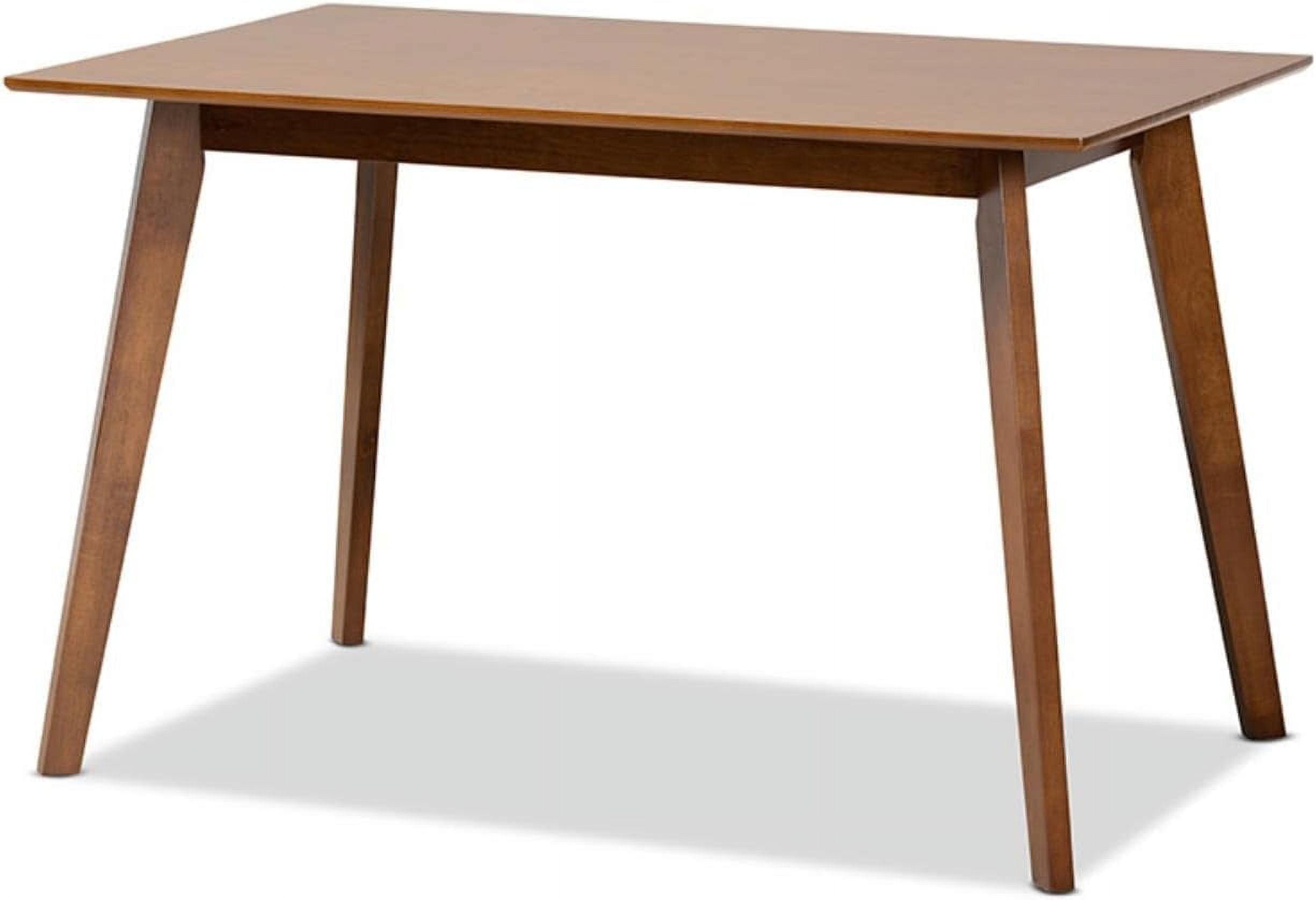 Maila Transitional Wood Dining Table Brown - Baxton Studio