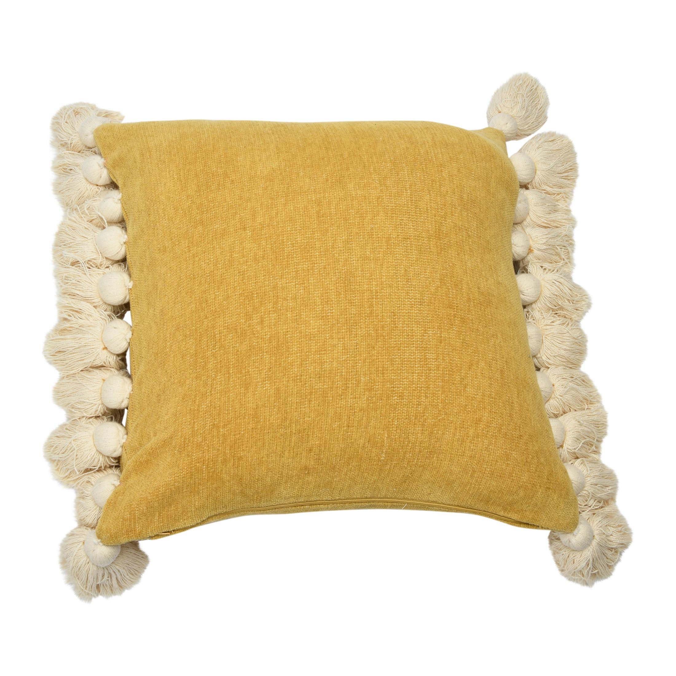 Tassels Down Throw Pillow