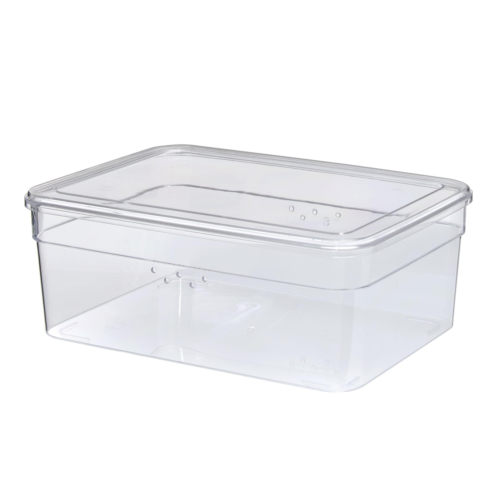 Clear Plastic Stackable Shoe Storage Box with Lid