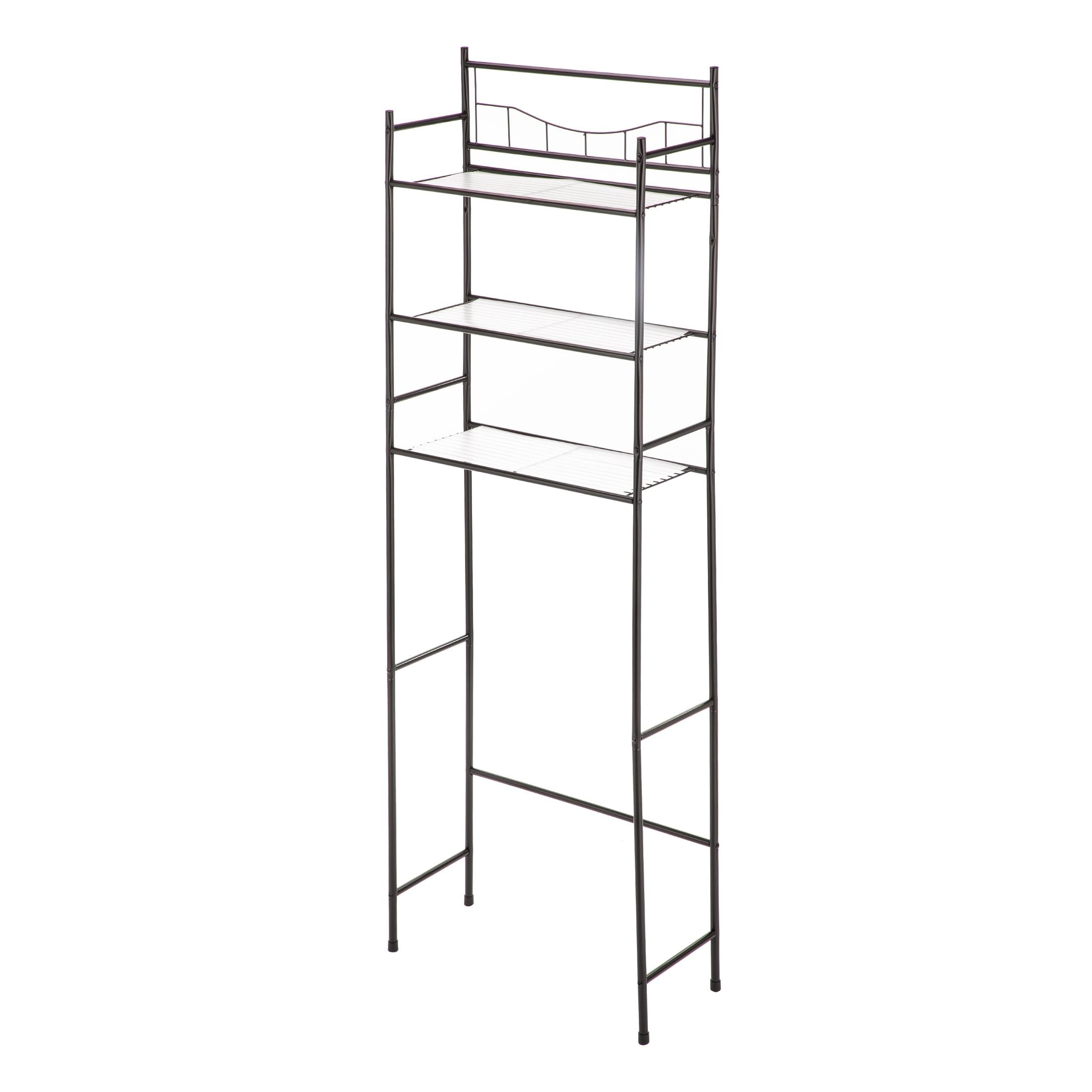 Mainstays 3-Shelf Over-the-Toilet Steel Storage Rack, Oil-Rubbed Bronze