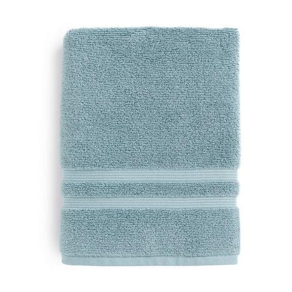 Mainstays Performance Solid Bath Towel, 30" x 54", Blue Linen