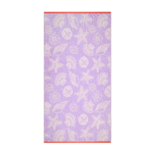 Mainstays Seashell Oversized Beach Towel, 72" x 36"