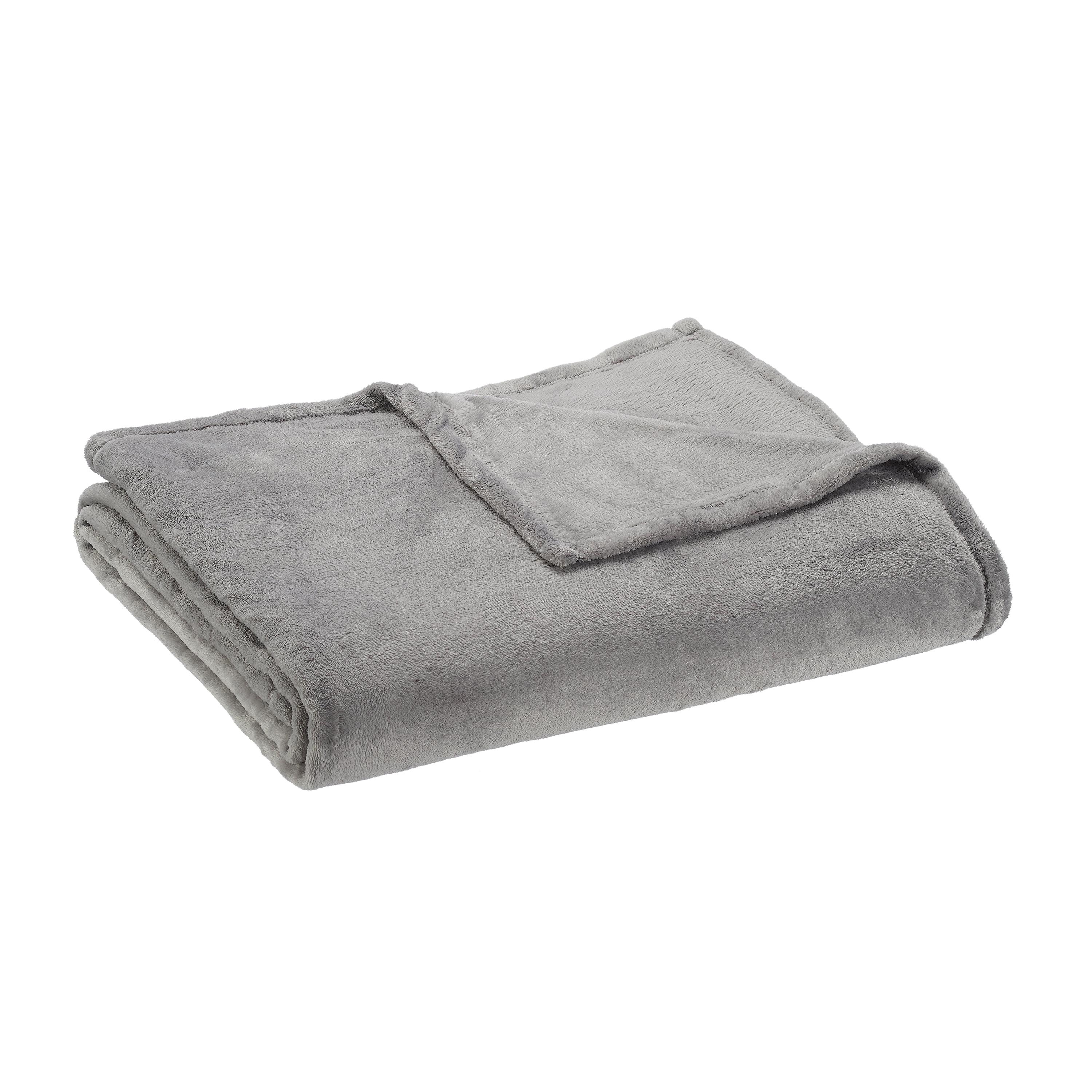 Gray Full/Queen Super Soft Plush Machine Washable Blanket