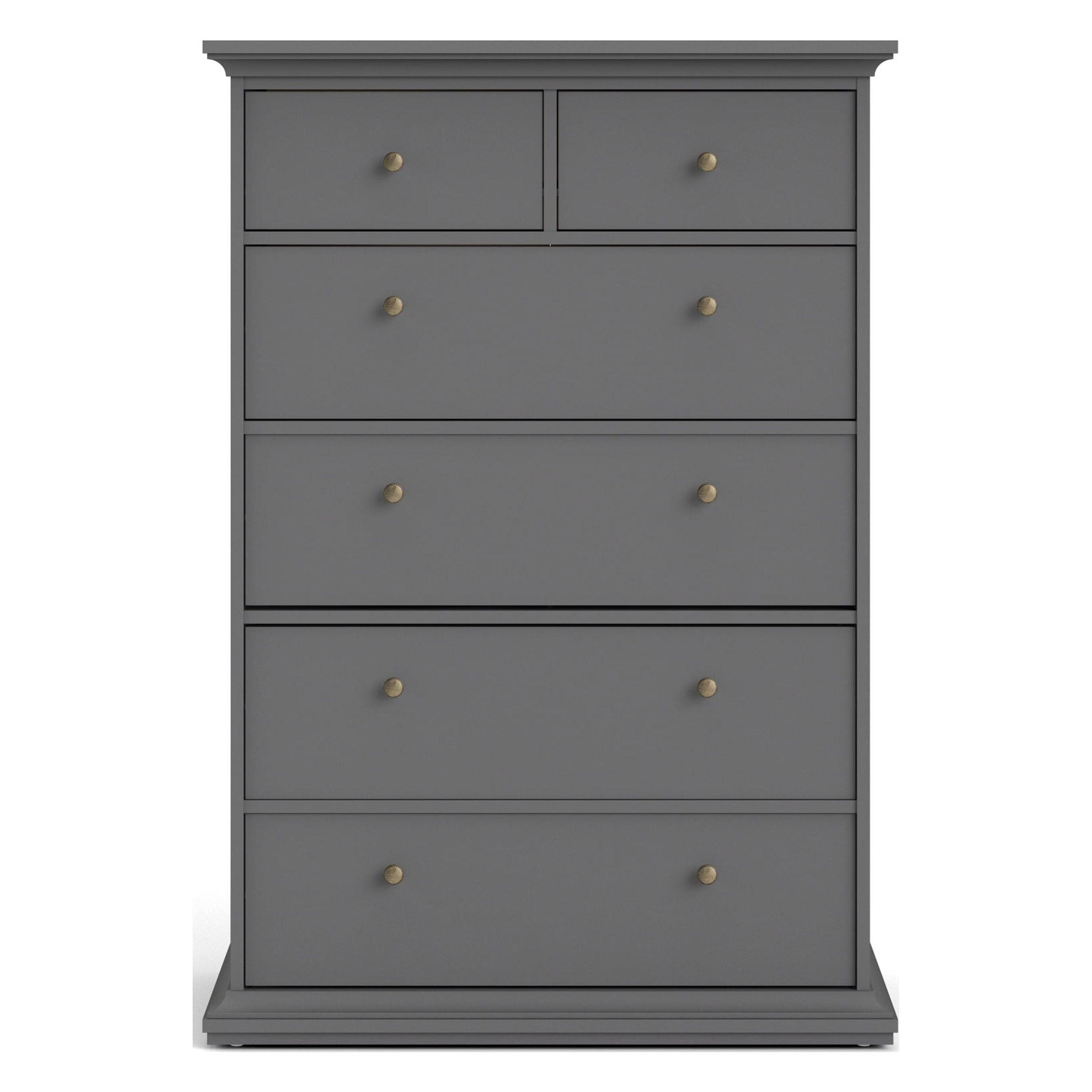 Coastal Black Lead Double Dresser with Bronze Handles