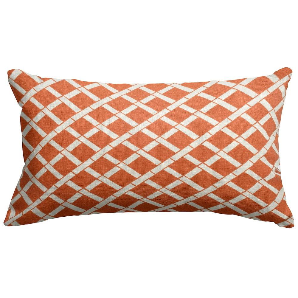 Majestic Home Goods Bamboo Geometric Indoor/Outdoor Reversible Throw Pillow