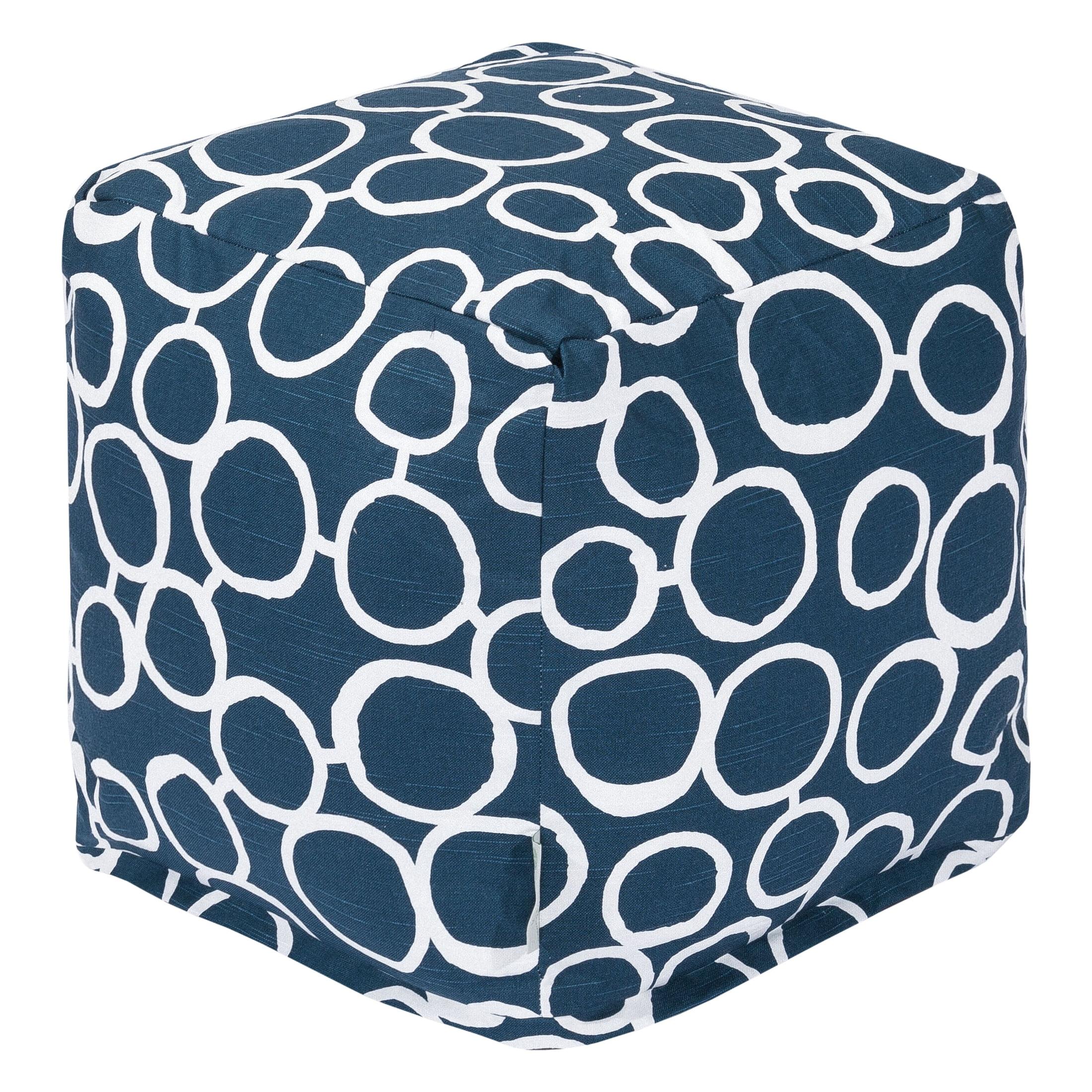 Majestic Home Goods Fusion Indoor Ottoman Pouf Cube