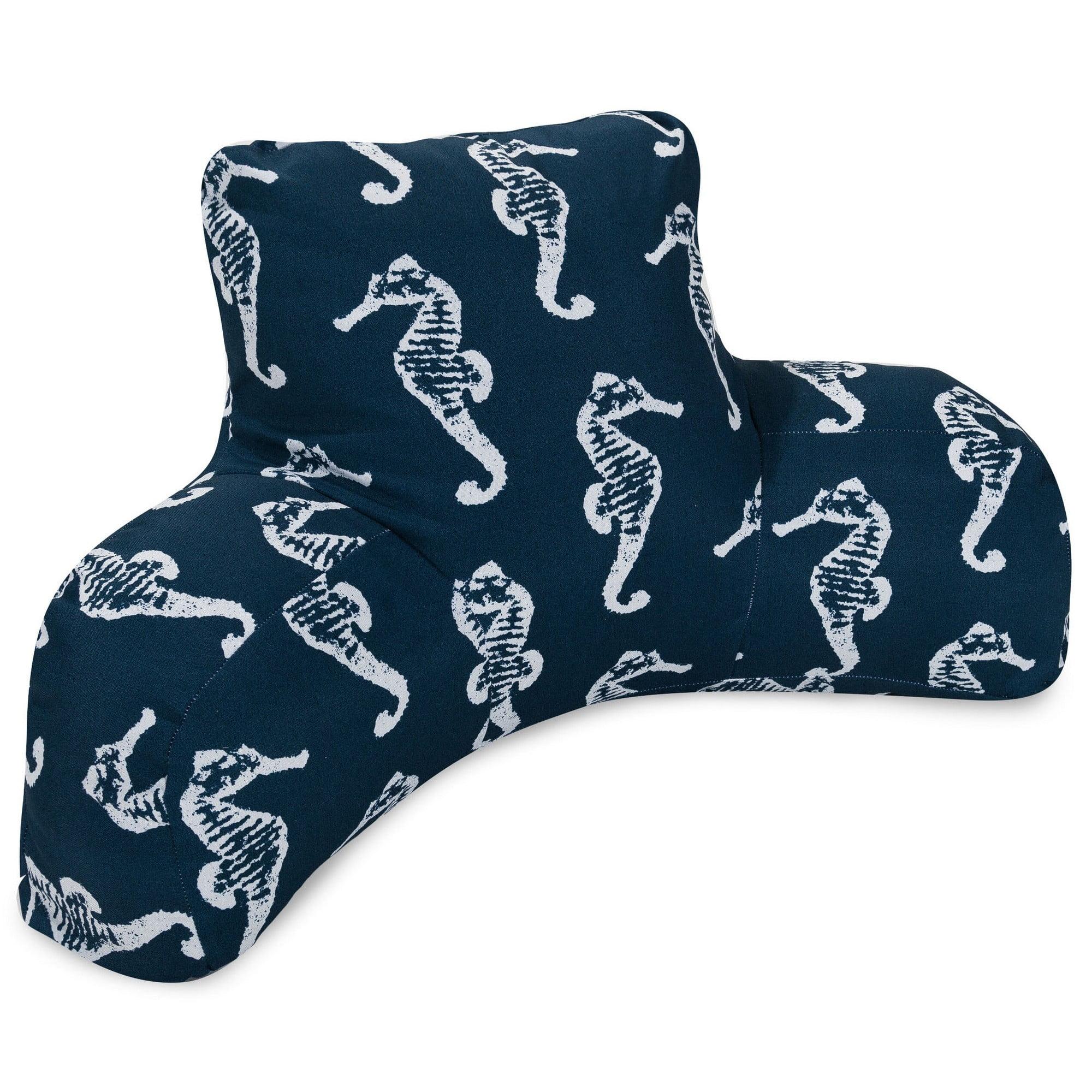 Majestic Home Goods Seahorse Indoor/Outdoor Reversible Throw Pillow