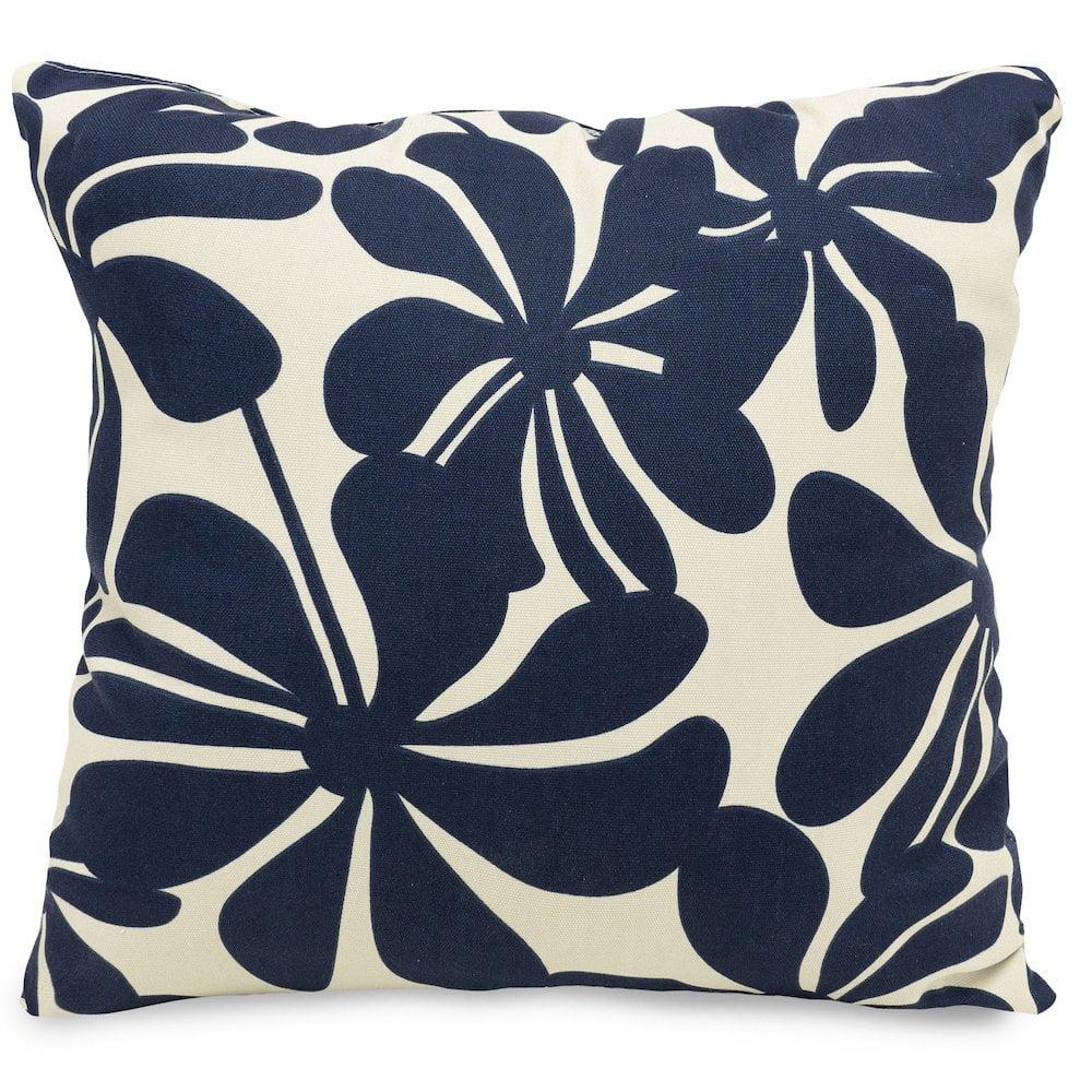 Majestic Home Goods Plantation Floral Indoor/Outdoor Reversible Throw Pillow