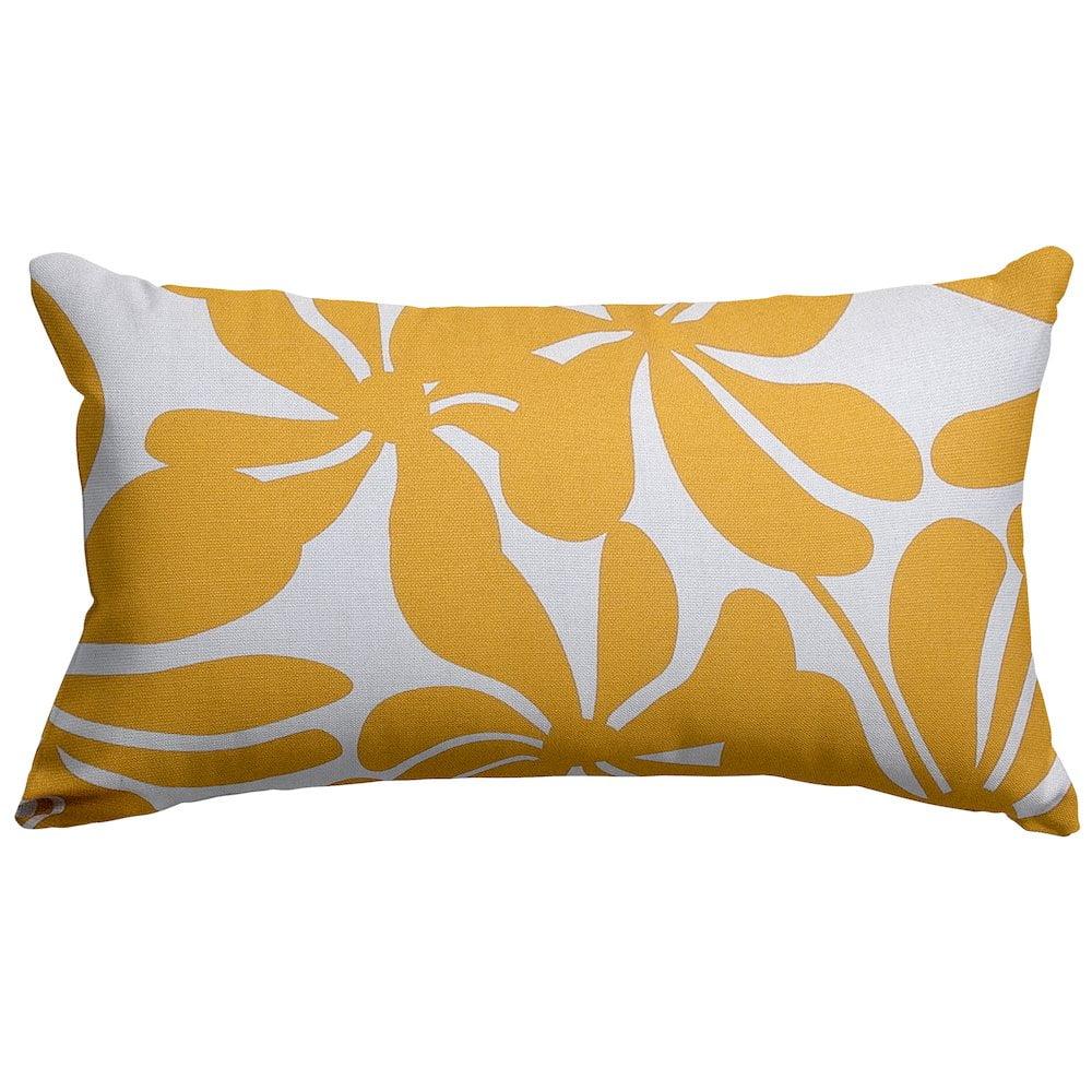 Majestic Home Goods Plantation Floral Indoor/Outdoor Reversible Throw Pillow