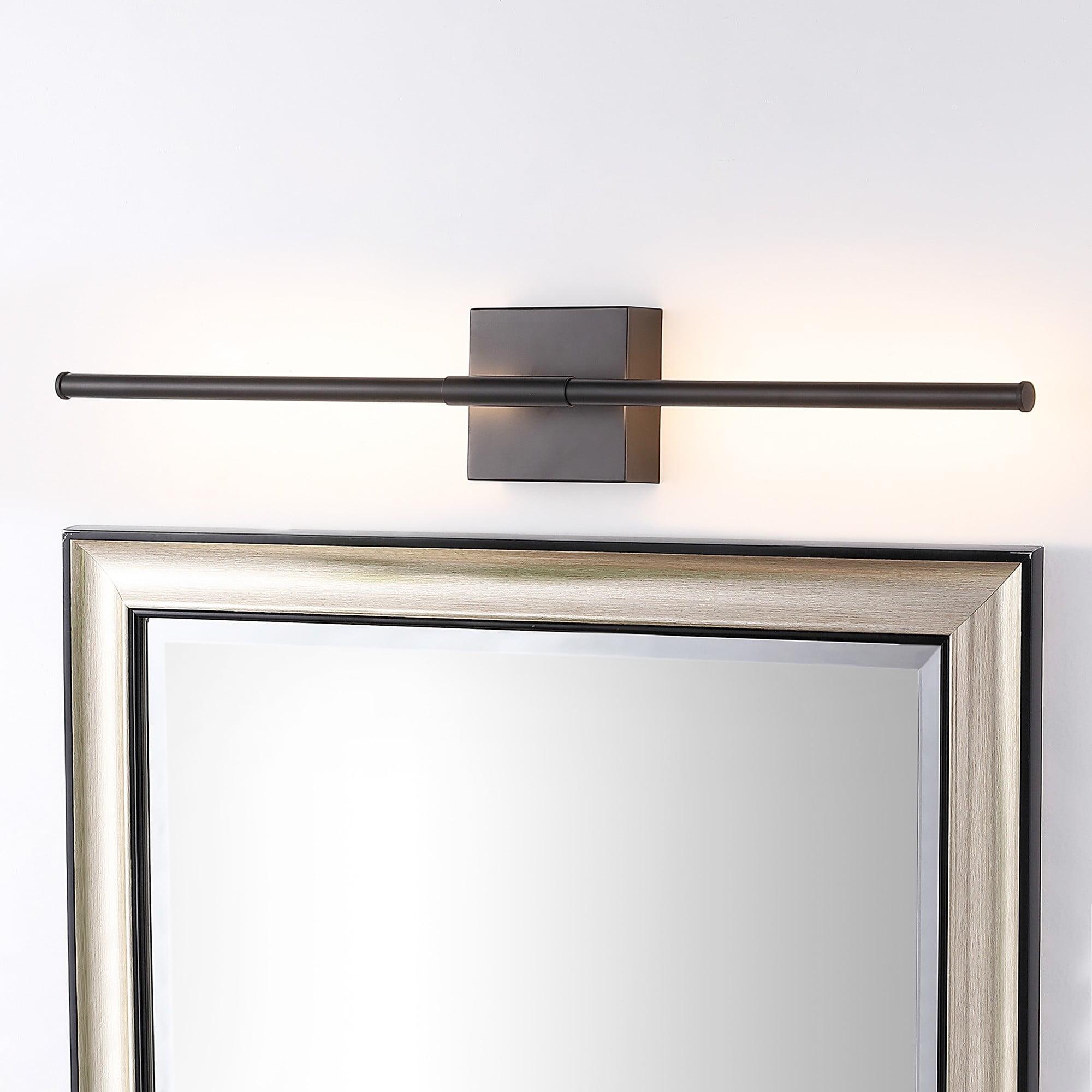 Makena 28" Dimmable Integrated LED Modern Metal Wall Sconce, Black