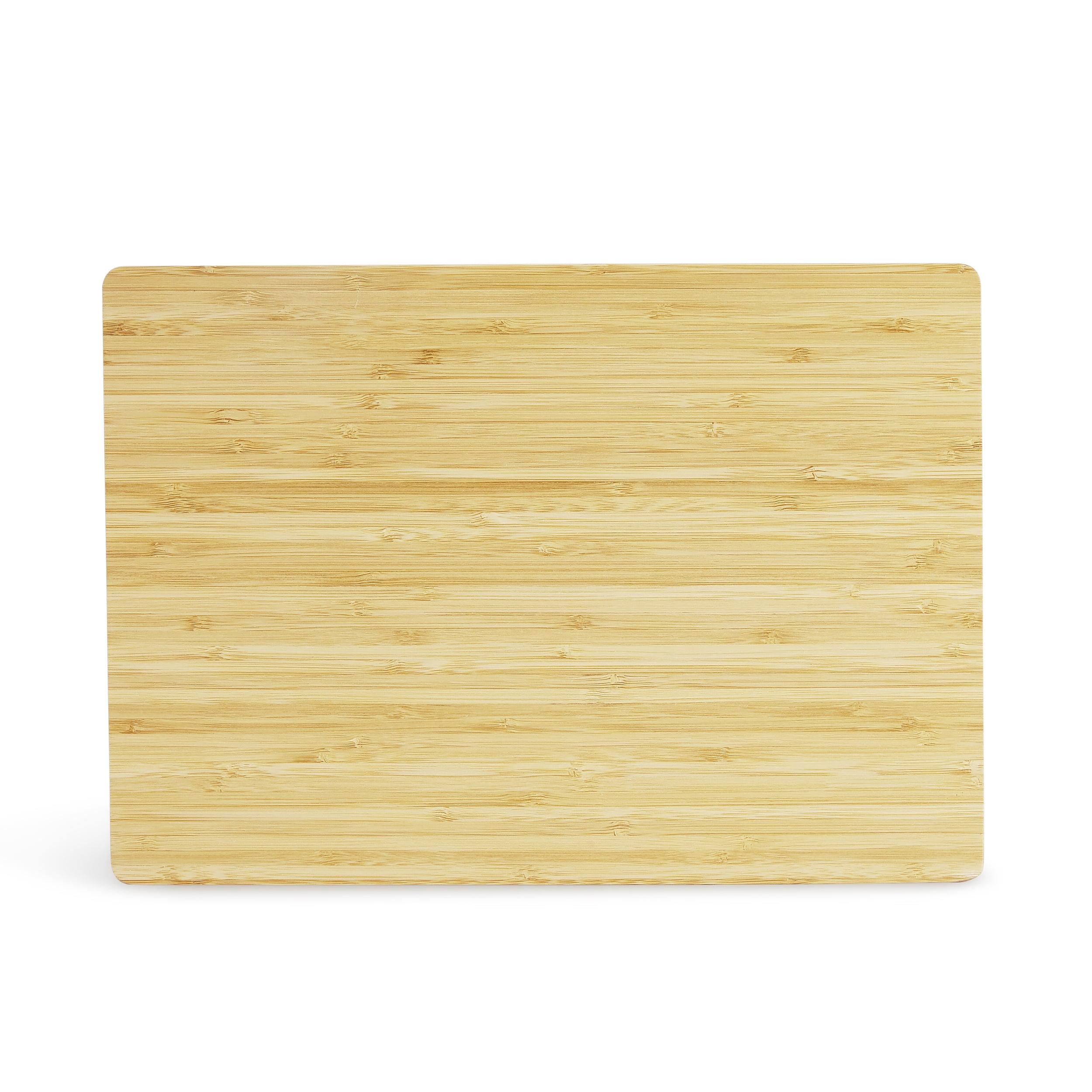 Makerflo Bamboo Wood Cutting Board 14 x 10 Inches - 1 Pc Ideal for Laser Engraving