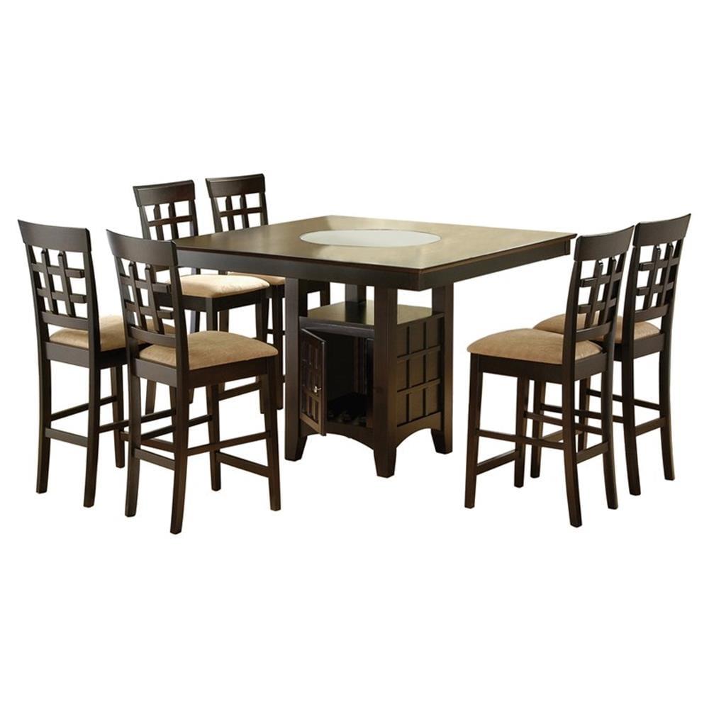 Gabriel Square Counter Height Dining Table Cappuccino
