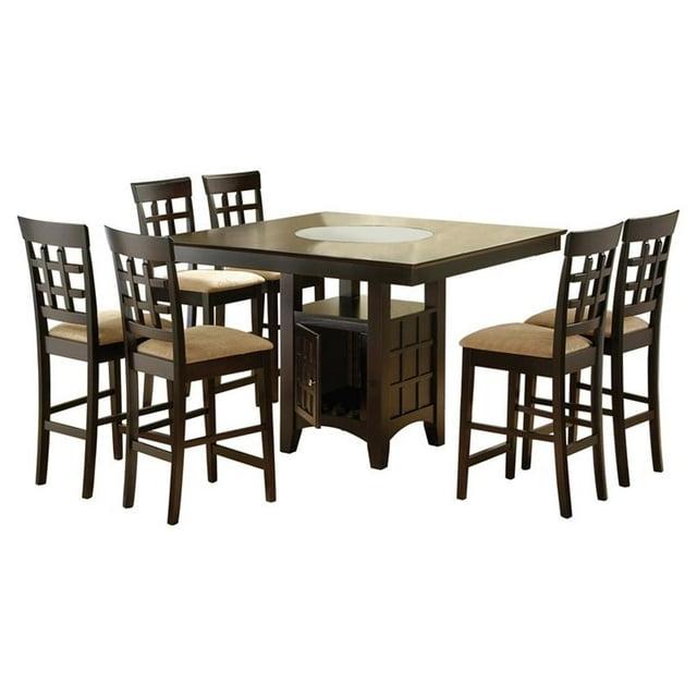 Gabriel Square Counter Height Dining Table Cappuccino