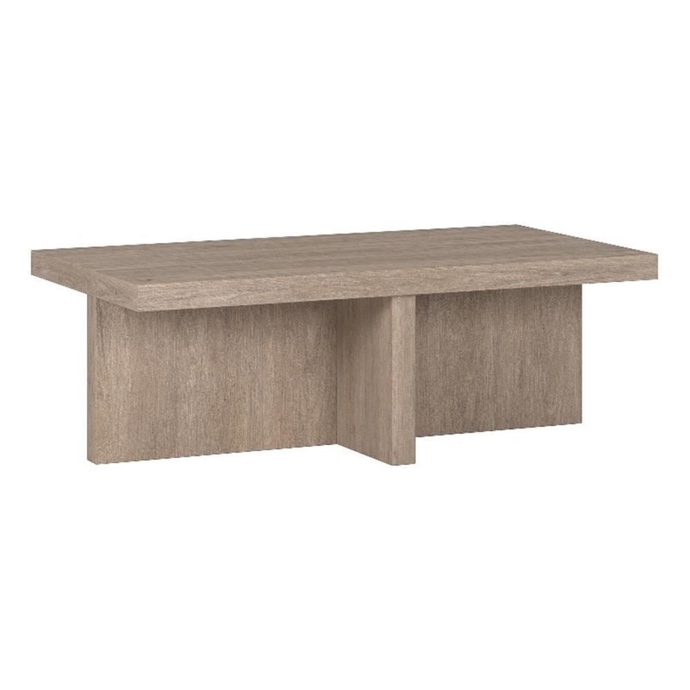 Evelyn&Zoe Contemporary Durable Rectangular Medium Density Fiberboard, Antiqued Gray Oak
