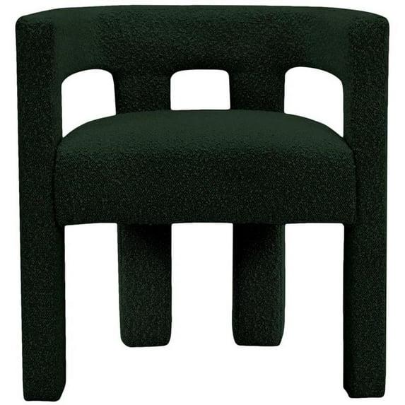 Meridian Furniture Athena Green Boucle Fabric Accent/Dining Chair