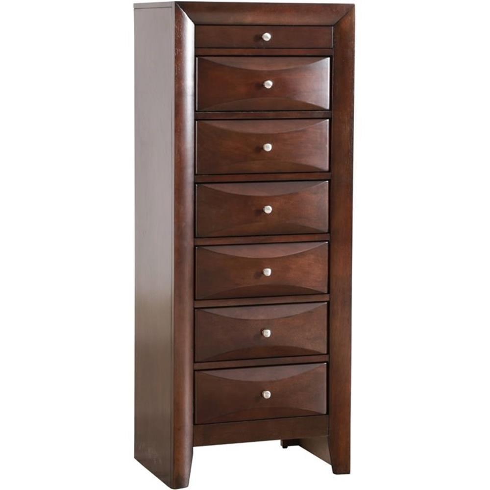 Cappuccino 7-Drawer Lingerie Chest with Dovetail Construction