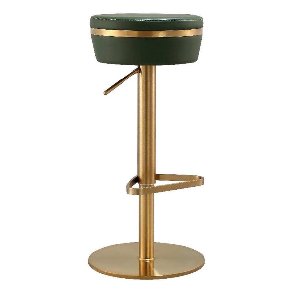 Astro Performance Vegan Leather Adjustable Stool Green Adjustable