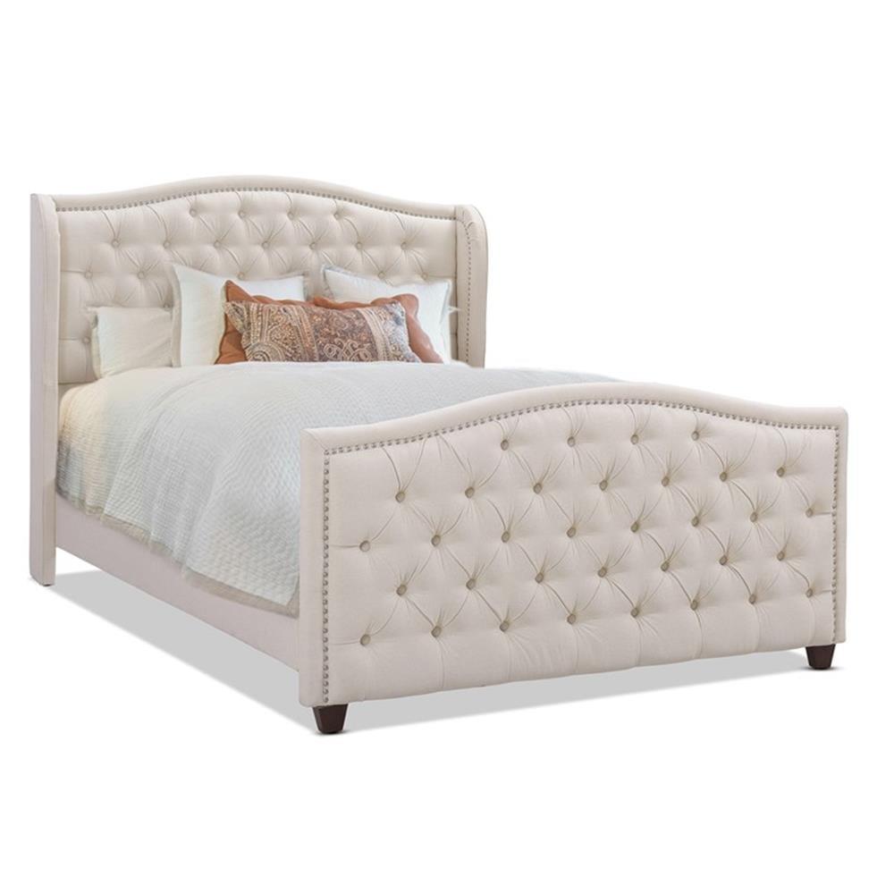 Coleman Upholstered Wingback Bed