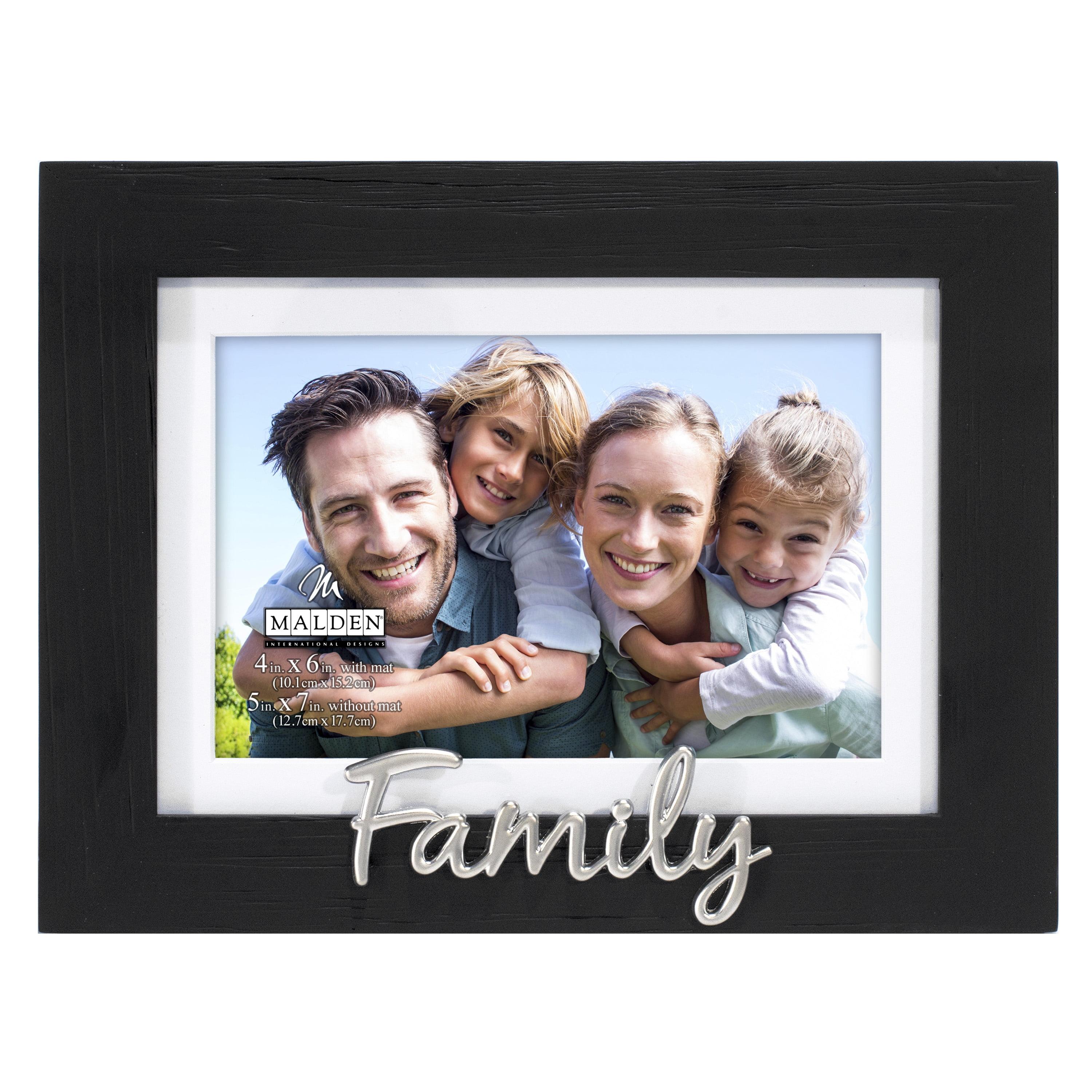 Classic Black Distressed Wood 4x6 Tabletop & Wall Frame