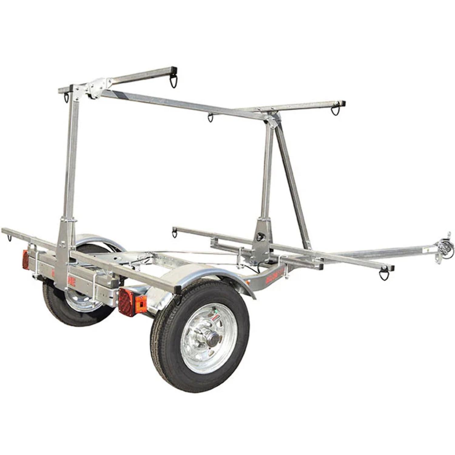 Galvanized Steel Multi-Level Kayak Trailer with LED Lighting