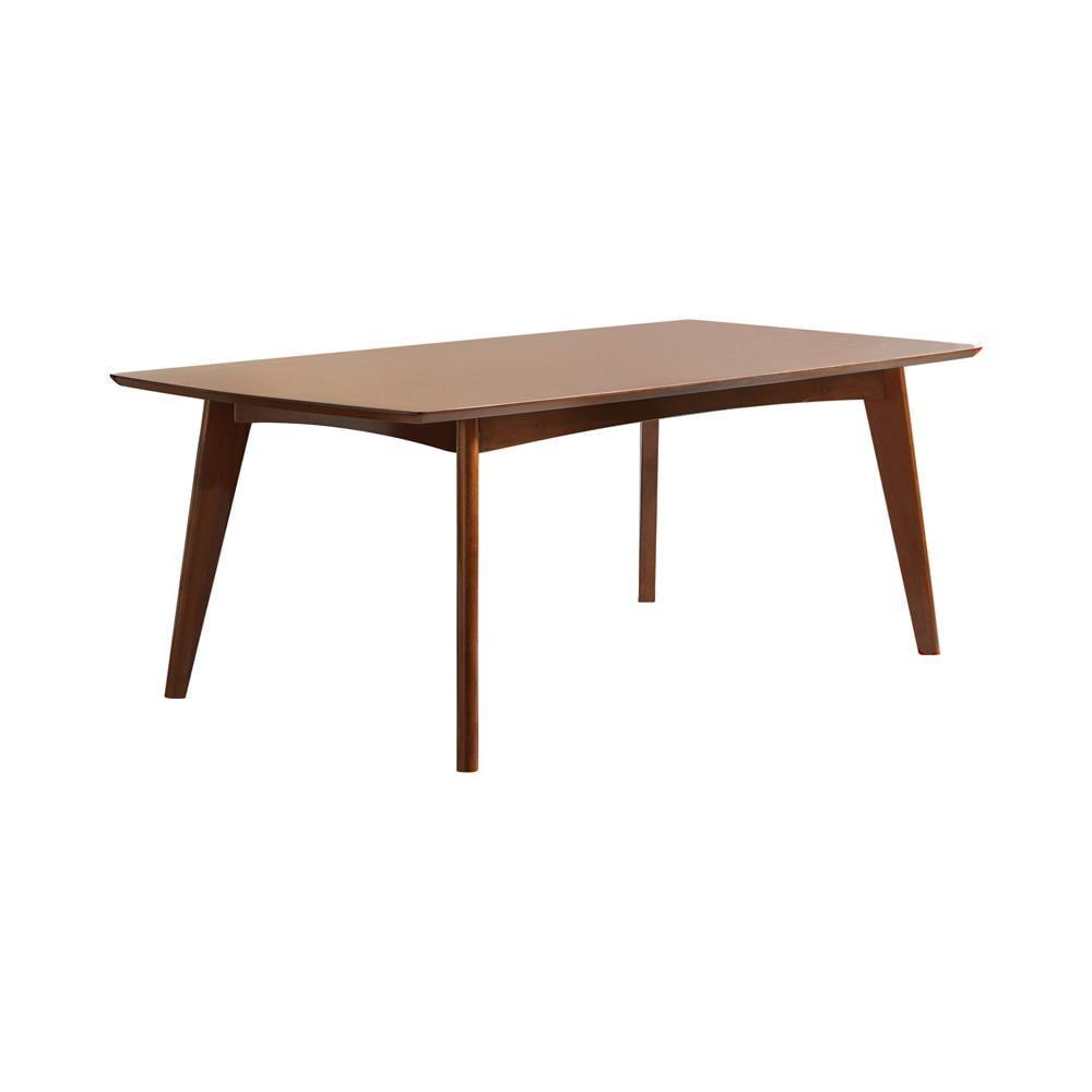 Malone Dark Walnut Mid-Century Modern Extendable Dining Table