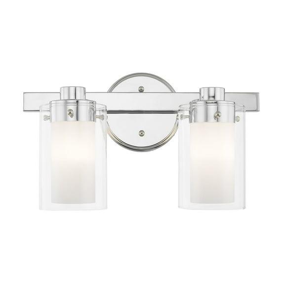 Livex Lighting Manhattan 2 - Light Vanity in  Polished Chrome