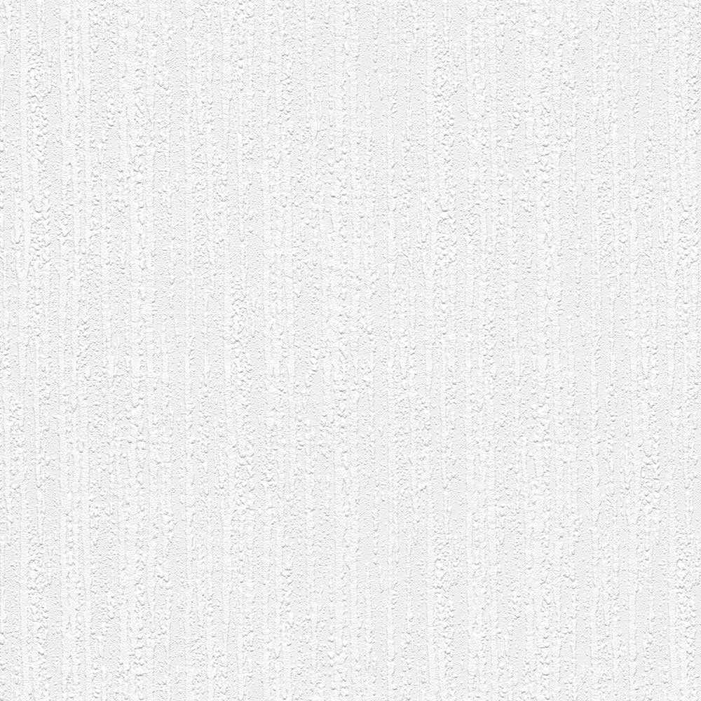 White Embossed Paintable Vinyl Wallpaper