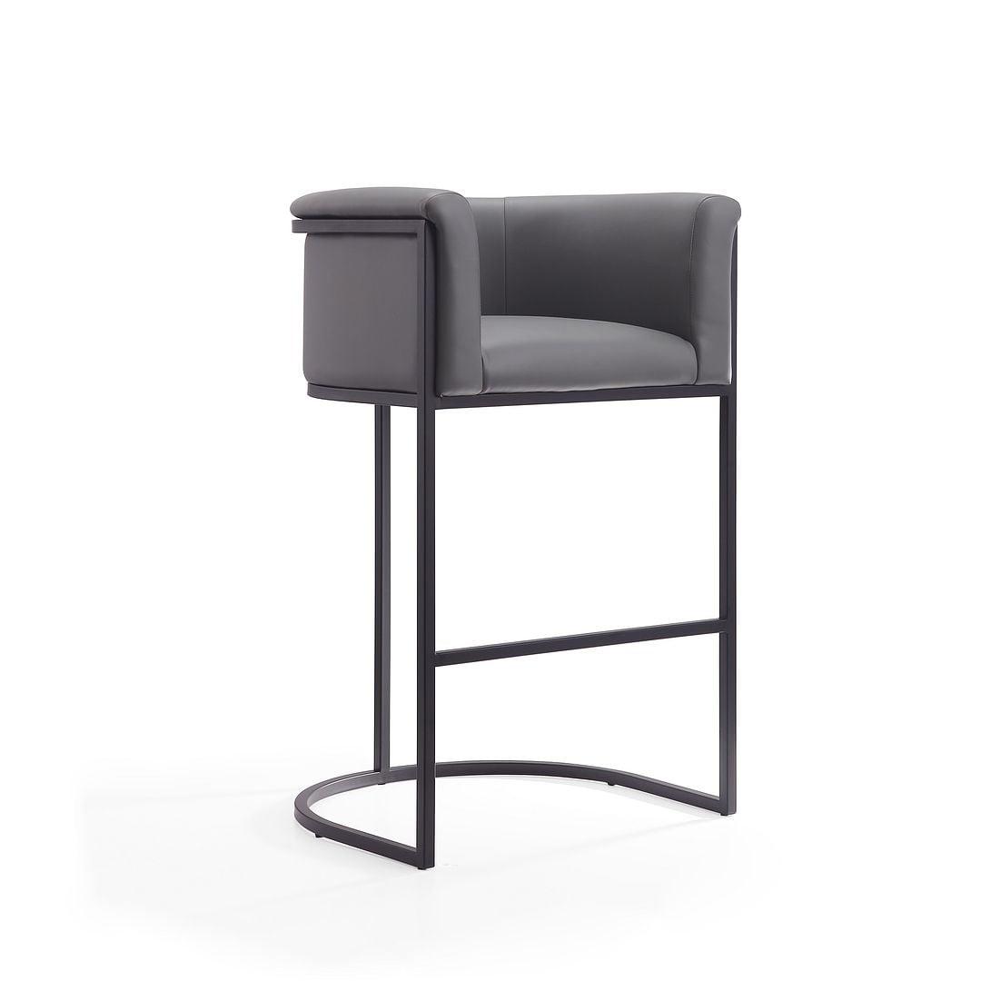 Chainey Upholstered Counter Stool with Metal Frame