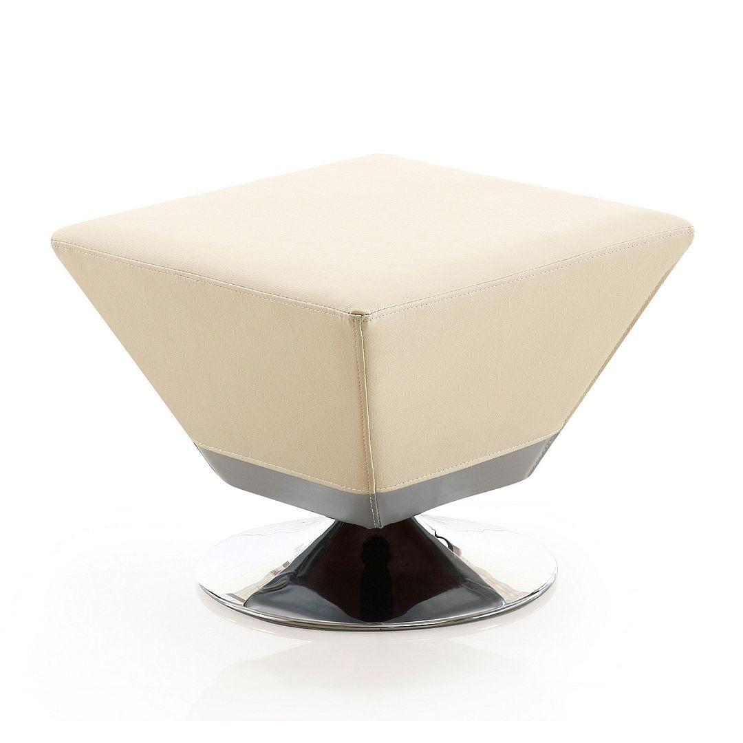 Sabine Faux Leather Ottoman